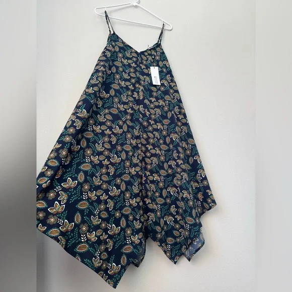 Hanky Hem Women’s Asymmetrical Dress by MOLLY BRACKEN NWT OverSize - Picture 4 of 9